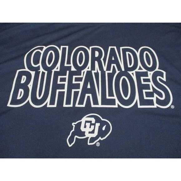 Colorado Buffaloes Shirt Men Large Black Champion Boulder University Football - Picture 3 of 9